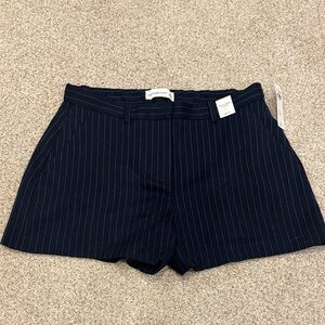 Abercrombie & Fitch Dark Blue Pinstripe Shorts